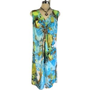 Amanda Collection Multicolour Sleeveless Size 1XL